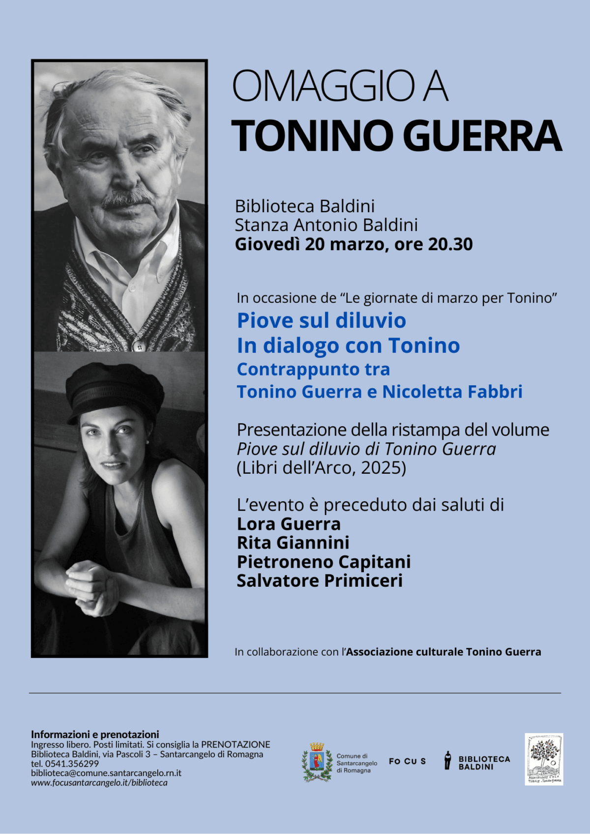 Omaggio a Tonino Guerra - Biblioteca Baldini Santarcangelo